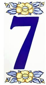 HEPOLUZ Letras y Numeros de ceramica de la a a la Z y de 0 a 9 de 15 cm de altura x 7,5 cm de ancho. Numeros y Abecedario completo. Ponga el nombre o número de su casa en la fachada.