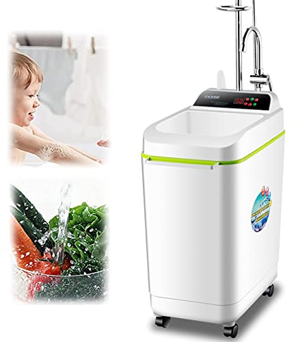 Hyuer 220V Portable Smart Mobile Bath Machine 50L Instantaneous Water Heater Auto Power Off Hot Water System For Road Trip, Surfing, Diving, Caravan Trip, Pet Shower 2000W