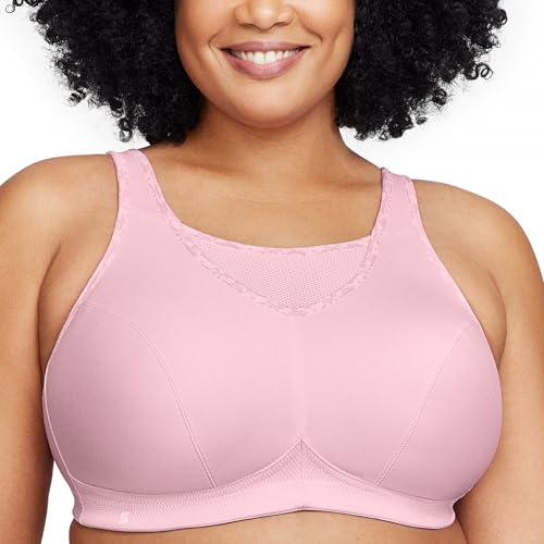 Glamorise Dam bustier-bh med perfekt grepp sport-BH, Perfekt rosa, 80E