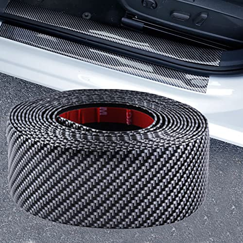 Auto Türschwellerschutz Auto Einstiegsleisten Anti-Kollisions-Streifen Gummi Wasserdichter Schutzstreifen für Autotürschutz Einstiegsleistenschutz Stoßstangenschutz (Schwarz, 5 cm Breit,1 Meter Lang)