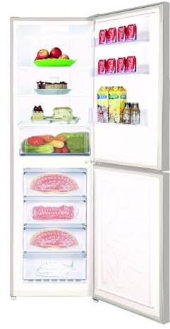 Teknix FF1860S 308L 60cm Wide Frost Free Fridge Freezer - Silver
