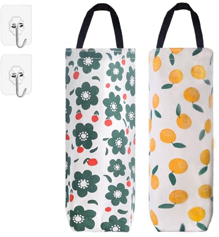 Betinyar 2Pcs Plastic Bag Holder, Grocery Bag Holder, Plastic Bag Storage Organizer, Plastic Bag Holders for Grocery Bags