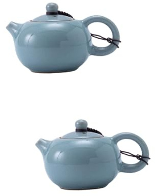COLLBATH 2 Pz teiera in ceramica teiera porcellana portatisane teiere da bar tea set casa cinese di porcellana servizio da tè per ufficio bollitore da tè compatto