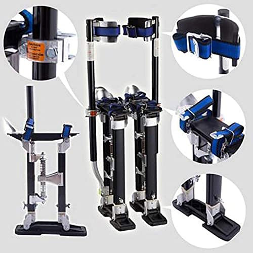 CAFIEDR Trockenbau-Stelzen, Dekorations-Stelzen, doppelseitige Quad-Lock-Stelzen, 15-64 verstellbare Aluminium-Trockenbau-Stelzen, Bauarbeiter, Maler, Verputzer, 15 bis 23 Zoll