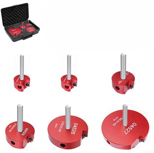 FACULX Kit de escariador de PVC de 6 piezas con vástago hexagonal de 1/4 e inserto de carburo giratorio para quitar tuberías de PVC CFor PVC ABS soldado o roscado accesorios
