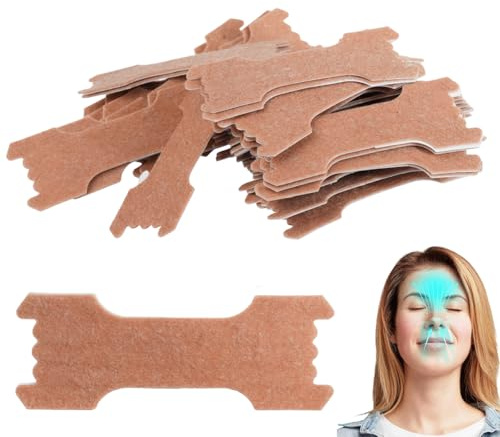 leruiyezs 50pcs Nasenpflaster Schnarchen Mit 3 Flexiblen Stützgurten, Extra Starke Nose Strips Gegen Schnarchen, Atmungsaktive Nasenstrips Für Besseres Atmen Und Schlaf, Geeignet Für Sport Und Alltag