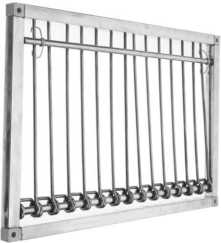 AKOOSY Puerta de Entrada para Jaulas de Palomas Mensajeras de Acero Inoxidable Sistema Móvil para Suministros de Aves