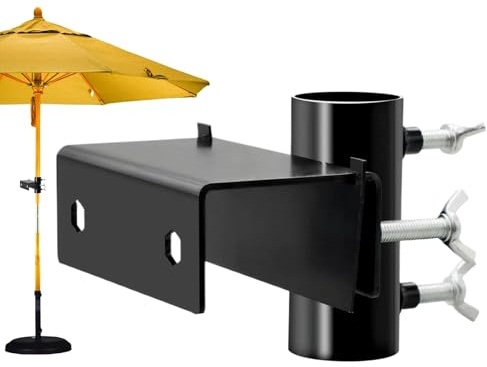 Generisch Sonnenschirmhalter Balkongeländer, balkonhalterung für sonnenschirme Einstellbar, Sonnenschirm Halterung Balkongeländer Ø23-38mm, für Garten Terrasse Balkon Geländer