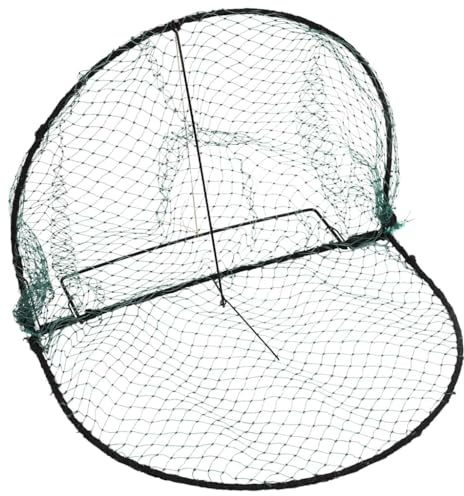 Teenpull Vogelfalle Grün aus kaltgezogenem Stahl 50 cm, langlebiges Polyethylennetz, faltbar und tragbar, Humane Lebendfalle für Garten, Haushalt und Schädlingsbekämpfung, vielseitig einsetzbar