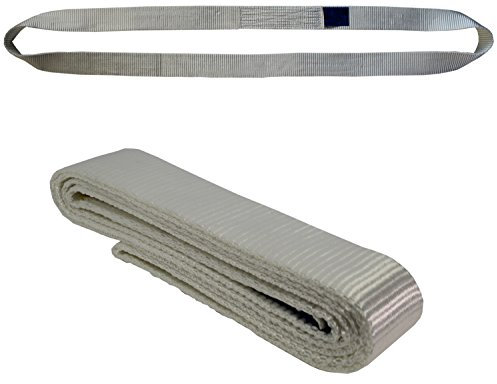 1.5 Tonnen 1 Meter Einweg Bandschlinge Hebegurt Rundschlinge Hebeband Transportgurt Kranschlinge Weiß