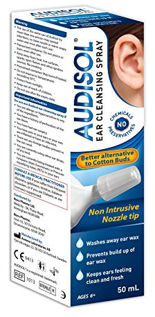 AUDISOL Ear Cleansing Saline Spray, 50 ml