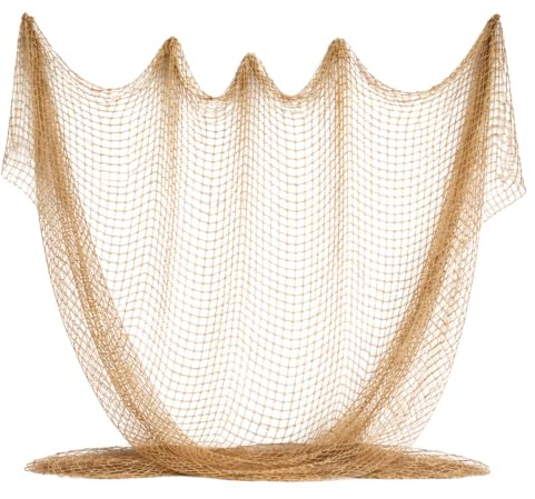 COLIBROX Fishing Net 5'x10' ~ Commercial Fish Netting ~ Old Vintage Decor
