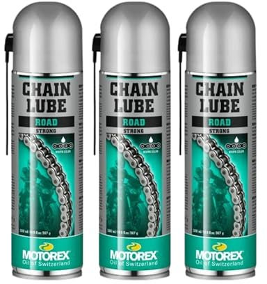 MOTOREX - Pack 3 lubrifiants chaîne moto Road Strong 500ml