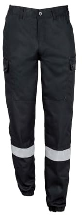 City Guard Pantalon Sécurité Noir Bandes rétro-réfléchissantes,Noir,50
