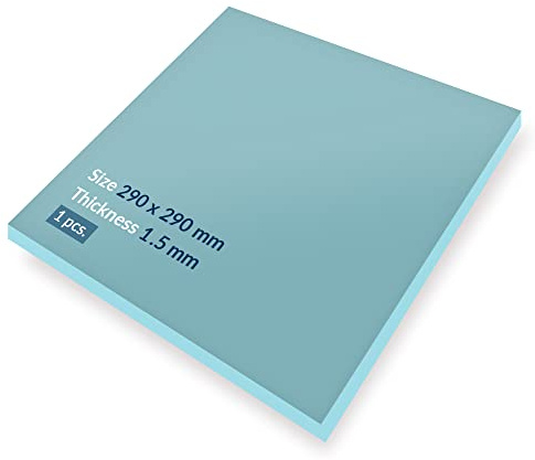 ARCTIC TP-2 (APT2560): Economic Thermal Pad, 290 x 290 x 1,5 mm (1 Pieza) - Almohadilla térmica, excelente conducción del calor, baja dureza, relleno ideal de huecos, fácil instalación - Azul