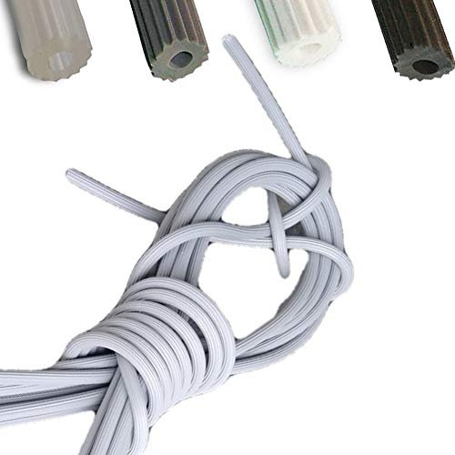Keder Gummischnur 4,2mm für Fliegengitter aus PVC Grau rund für Spannrahmen als Kederband Kedergummi Schnur Ersatzteil Zubehör (50m, Grau 4,2mm)