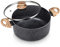 MICHELANGELO 24cm Stock Pot with Lid, 5L Cooking Pot Nonstick Soup Pot with Lid, Induction Pot for Cooking, 5L Pot with Lid, Nonstick Pot for Kitchen, Soup Pot with Bakelite Handle, 24cm Pot