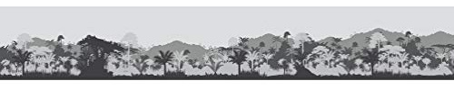 Décoration adhésive SORREISA Selbstklebende Bordüre, 15 x 300 cm, Grau