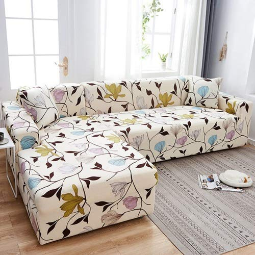 uyeoco Couchbezug L Form 1/2/3/4 Sitzer,（L-förmiges Ecksofa Sofabezug sollte Zwei kaufen） L-förmiges Ecksofa mit elastischem elastische Stretch Sofa Überwürfe (Color : F, Size : 1-Sitzer (90-140 cm))