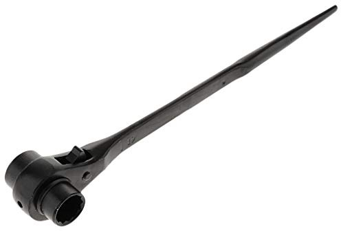 TOP-VIGOR 12 Point Ratchet Podger Spanner Steel Erect Scaffold Wrench Double Socket 30-32mm