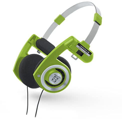 Koss Porta Pro Green Classic Cuffie con cavo ad archetto aperto (Headphones On Ear, Custodia per il trasporto, Jack da 3,5 mm) Verde/Nero
