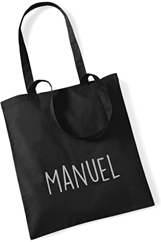 minimutz Jutebeutel bedruckt mit Name groß | Stofftasche Baumwolle inkl. Namensaufdruck für Jungen & Mädchen | Personalisierter Kinder-beutel Tragetasche für Krippe, Kindergarten, Schule