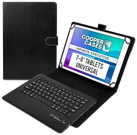 Funda universal para tablet de 7 a 8 pulgadas con teclado Bluetooth
