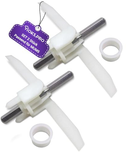Vioks.pro Set 2x MUM5 Durchlaufschnitzler Mitnehmer Ersatz für Bosch 00630760 - Bosch MUM5 Zubehörteile für Küchenmaschine Bosch MUM5 Fleischwolf