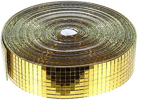 GLEAVI 1 Rolle Mosaik Wandaufkleber Selbstklebender Mosaik-backsplash Selbstklebende Mosaikfliesen Selbstklebendes Mini-quadratglas Disco-kugel- 3d Glasfaser Innenwand Ziegel