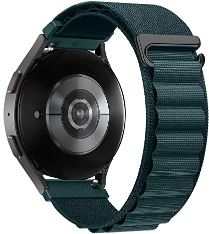 ZZMY Uhrenarmband 20mm Nylon für Samsung Galaxy Watch 7/6/5/4/FE 40mm 44mm/6 Classic 43 47mm/5 pro 45mm/4 classic 42mm 46mm Stoffarmband, Alpine Loop Sport Ersatzarmband für Damen Herren