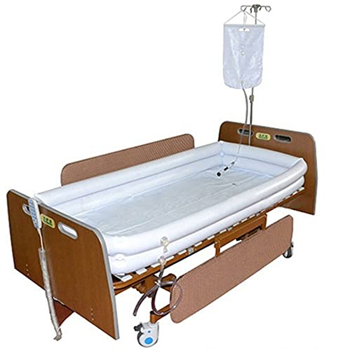 REMEK PVC Aufblasbare Badewanne Dusche, Bad Im Bett Hilfsmittel Mit Wasserbeutel Für Behinderte, Ältere Menschen, Bettlägerige Patientenbad Im Bett