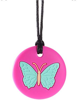 Collane da masticare per bambini sensoriali, collana masticabile in silicone, giocattoli sensoriali per ragazzi e ragazze con masticazione, autismo, ADHD, SPD, ciondolo per ansia motoria orale, per