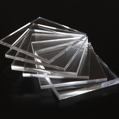 AtHaus® Acrylglas PLEXIGLAS® - Laser-Zuschnitt nach Maß - 2–10 mm Stärke - Glatt polierte Kanten - Glasklare, UV-beständige Kunststoffplatte - Individuelle Größen (2 mm, 400 x 400 mm)
