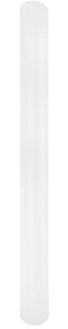sourcing map Fondant Rolling Pin PP 50cm x 2.5cm Non Stick for Baking White