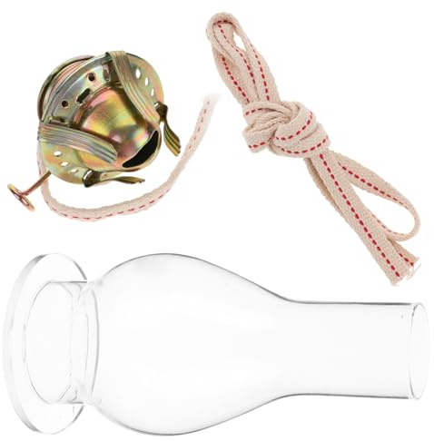 STOBAZA 1set Lampada Petrolio Retro Con Regolatore Bruciatore Per Lampada Petrolio Con Paralume e Compatibile Con Diverse