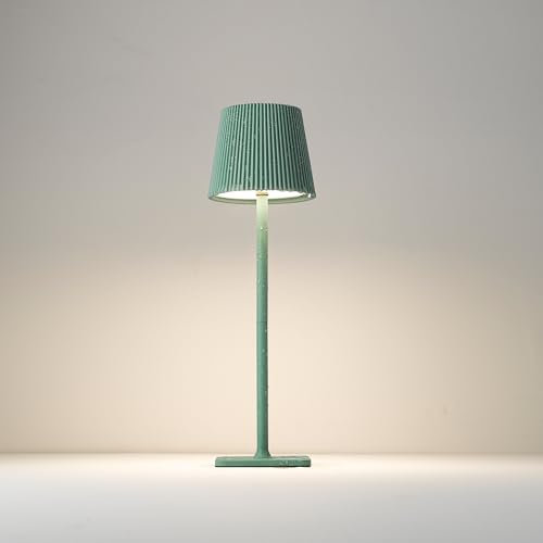 LuminexDesigns Lampada da Tavolo LED Senza Fili con Controllo Touch – Lampada Ricaricabile da 5200mAh Dimmerabile, IP54 Resistente all’Acqua – Perfetta per Interni ed Esterni, Verde