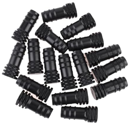HYTROVE Bouchon PE 20 Pièces en Pom Noir pour Tube D’arrosage | Fermeture à Ajustement Serré, Performance D’étanchéité Renforcée, Usage Serrage et Microirrigation