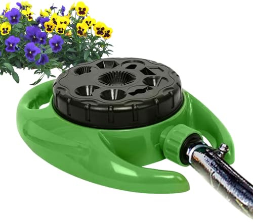 Arroseur de pelouse | Arroseur de jardin rotatif pour une grande surface, pulvérisateur oscillant avec 9 modes, système d'arrosage automatique rotatif à 360 degrés pour extérieur cour patio