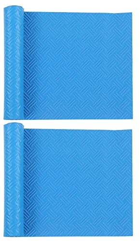 KIMISS Non-Slip Pool Step Mat - 2Pcs Swimming Pool Ladder Mat Rubber Protective Floor Step Pad 60x24x0.1cm Set Kit - Liner Protection
