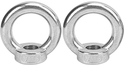 outdoorm 2 Stück Ringmuttern aus Edelstahl für Hebebühnen für Ozeanindustrie, Yachten, Schnellboote, Motorboote, Passagierschiffe (M16)