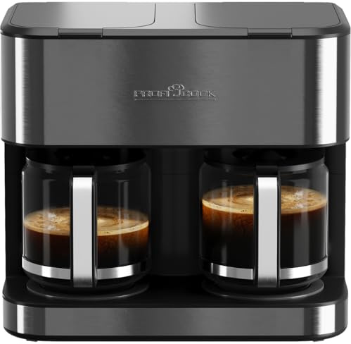 ProfiCook® Macchina da caffè doppia | 3,6 l | fino a 32 tazze | 2 sistemi di infusione separati | alloggiamento in acciaio inox | antigoccia | Macchina da caffè filtro | 2000 W | Coffee Machine |