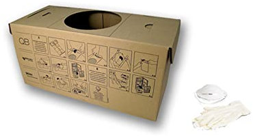 AERTECNICA serie CM814Q contenitore polvere in cartone ecologico per centrale aspirante QB Q200. Confezione da 5 pezzi.