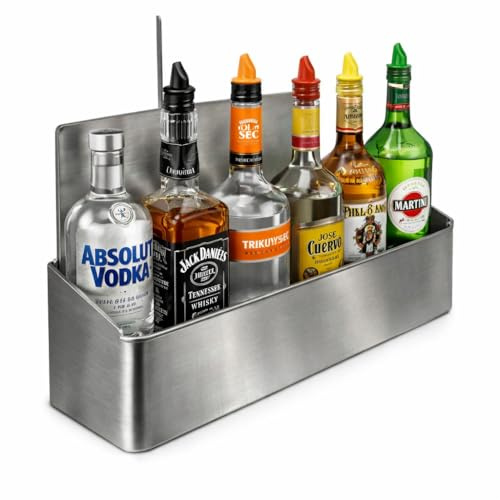 GASTROBEDARF WESTERBARKEY Speed Rack aus Edelstahl für 6 Flaschen zum Aufhängen