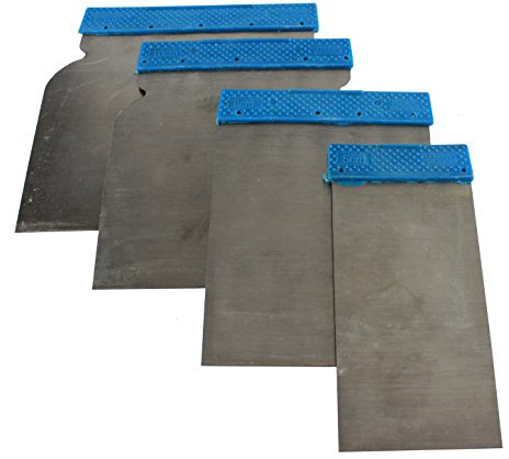 MKK - 19866 - Metallspachtel Flächenspachtel Japanspachtel Karosseriespachtel 4tlg.