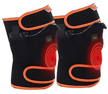 Heated Knee Brace Wrap Support/Therapeutic Electric Heating Pad Battery For Joint Pain, Arthritis Meniscus Pain Relief (5 Temperature Setting)