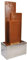 Köhko® Springbrunnen Chile Höhe 104 cm mit LED-Beleuchtung und 3 Wasserwänden aus Cortenstahl und Edelstahl Gartenbrunnen Zimmerbrunnen 32002