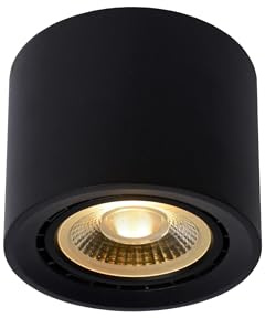LUCIDE FEDLER - Deckenstrahler - Ø 12 cm - LED Dim to warm - GU10 (ES111) - 1x12W 2200K/3000K - Schwarz