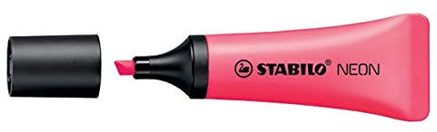 Evidenziatore Neon - fucsia - tratto da 2 a 5mm - Stabilo
