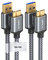 JSAUX Cavo Micro USB 3.0, Cavo USB A a Micro B [2 pezzi, 1m+2m] Cavo per Disco Rigido Esterno Cavo Intrecciato in Nylon per Samsung Galaxy S5, Note 3, Disco Rigido Seagate, Disco Rigido WD-Grigio