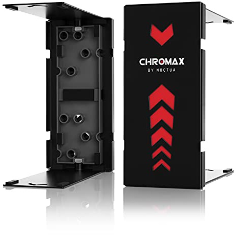 Noctua NA-HC7 chromax.black.swap, Cubierta Estética para Disipador | Apta para Disipadores de CPU Serie NH-U12A, Aluminio Lacado, Láminas Color Intercambiable, Fácil Instalación sin Herramientas